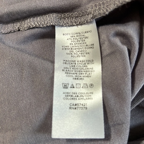 Ann Taylor ruched neck long sleeve top - Picture 8 of 8